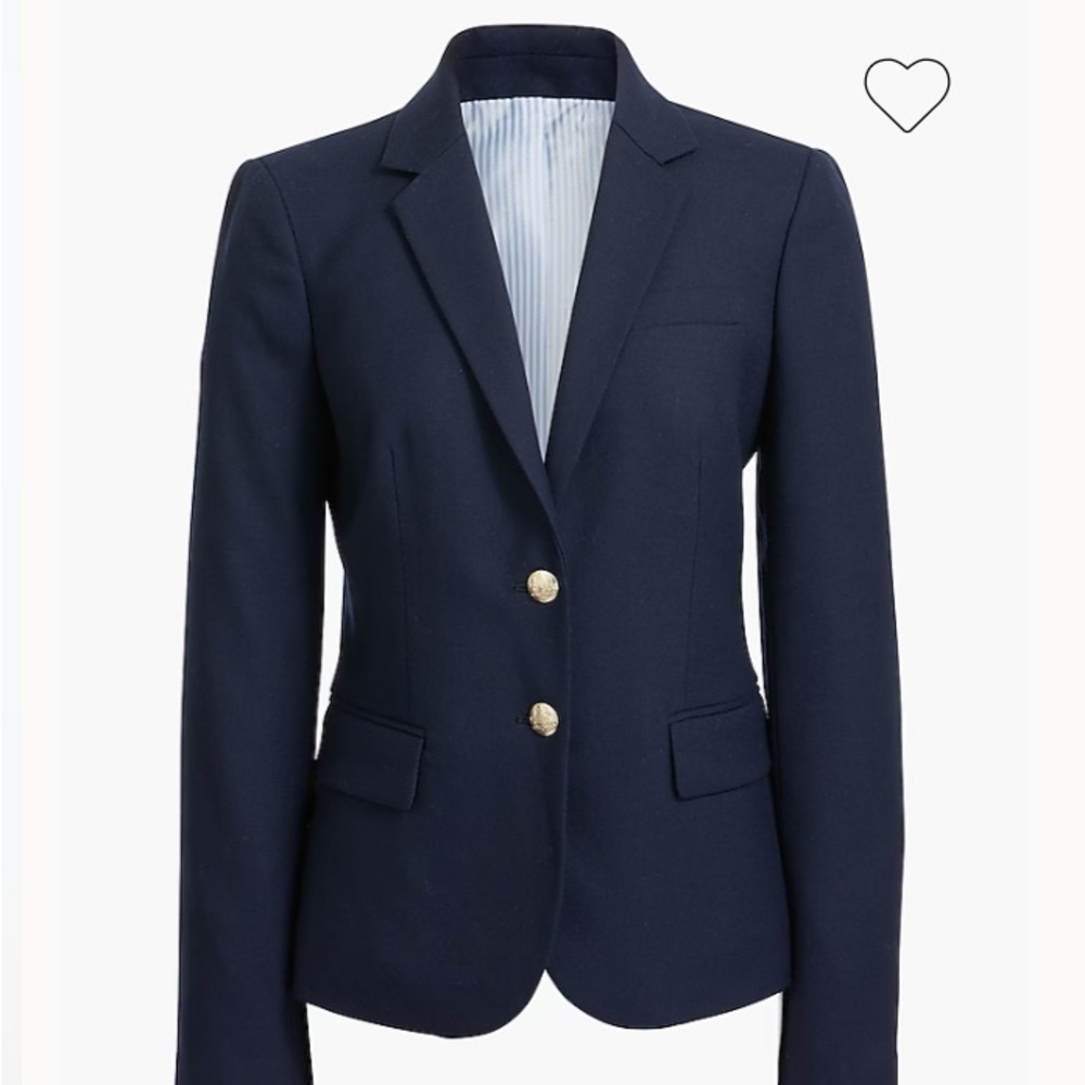 J. Crew “Original SchoolBoy” Blue Blazer Tailored